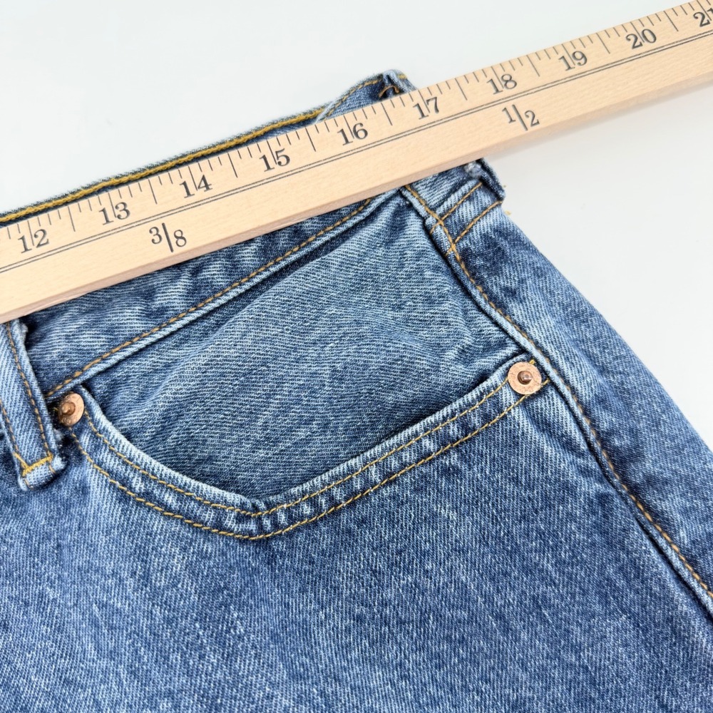Levi's Men's 501 Original Fit Jeans 35x30 Blue Medium Wash Expanded Back Patch - Picture 9 of 11